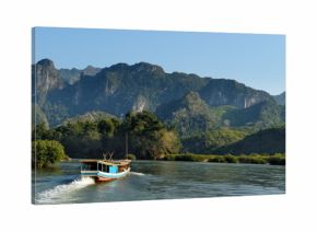 Tourist boat on Mekong.