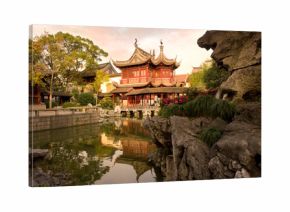 Pagoda at public gardens of Yuyuan Garden (Yu Garden), Old Town, Shanghai, China, Asia