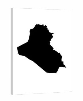 map of Iraq. vector illustration