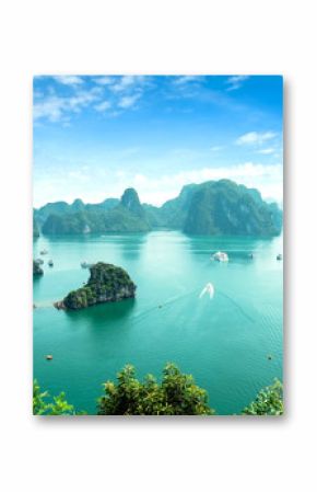 Halong Bay in Vietnam. Unesco World Heritage Site.