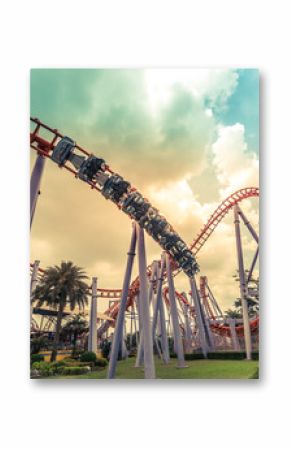 HDR photo of a Roller Coaster