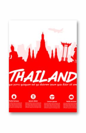 Thailand Travel Landmarks.