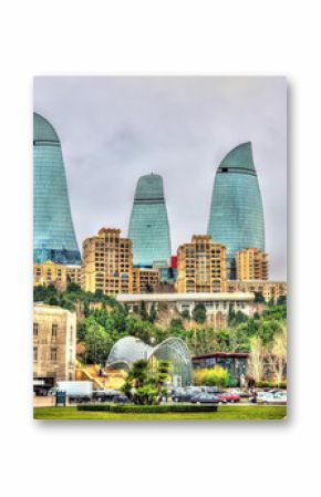 The city centre of Baku