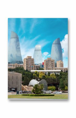 panorama of Baku city, Azerbaijan