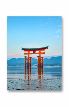 The Floating Torii gate in Miyajima, Japan