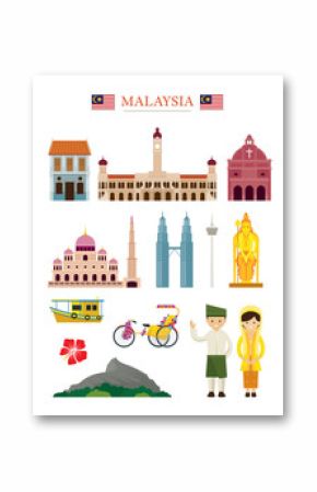 Malaysia Landmarks Architecture Building Object Set