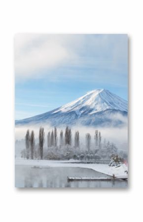 Mountain fuji and lake kawaguchi, Japan