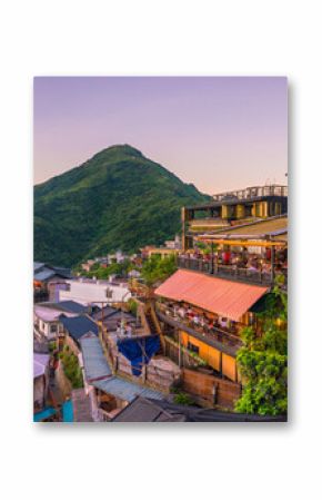 Top view of Jiufen Old Street in Taipei