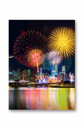 Firework display in Singapore.