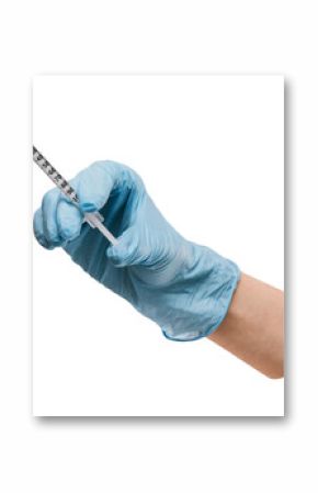 Nurse holding png injection syringe transparent background