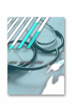 Image of data processing over stethoscope