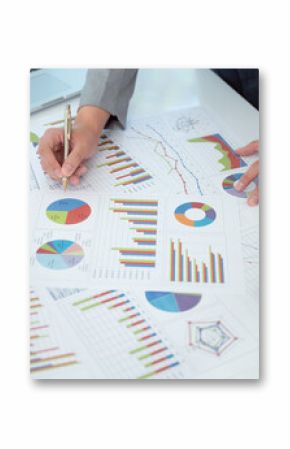 Business team working meeting and discussion for financial planning, business strategies and marketing research.