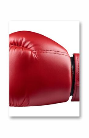 Red boxing glove isolated on a transparent or white background