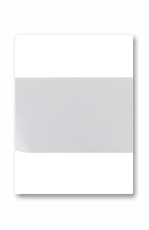 blank white paper sticker label isolated with clipping path on white background