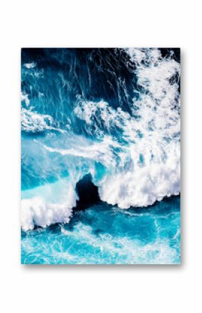 abstract aerial view background of blue waves