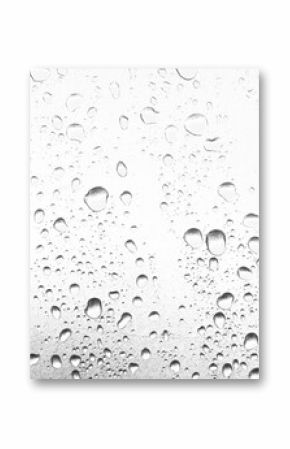 Water rain or shower drops seamless border isolated on transparent background. Realistic pure droplets condensed texture.