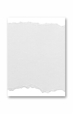ripped element set of torn paper edges isolated with clipping path on background. torn paper texture, ripped of paper designs and jagged paper edges create a raw, artistic look