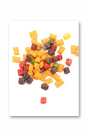 Delicious and nutritious fruit cereal loops flavorful, healthy and funny addition to kids breakfast
