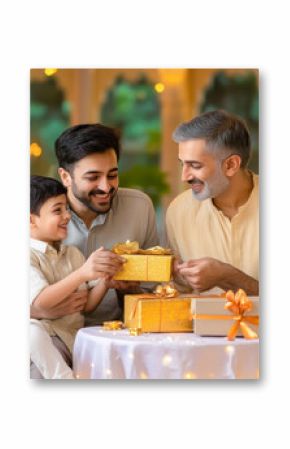 happy indian family celebrating diwali festival at home