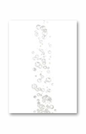 Water bubbles isolated on transparent or white background, png