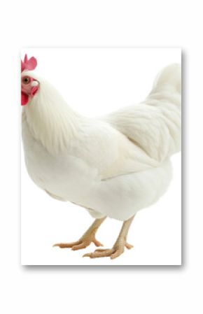 PNG Single white chook hen chicken poultry animal.