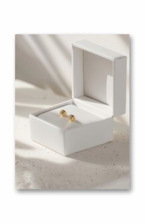 White mini gift box ring accessories accessory.