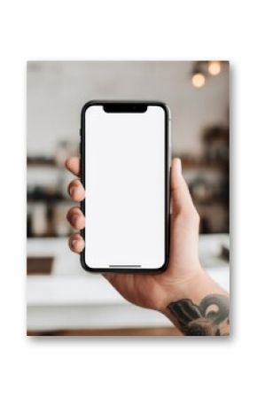 Blank smartphone mockup photo electronics photography.