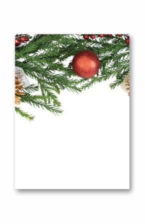 Christmas border png element, transparent background