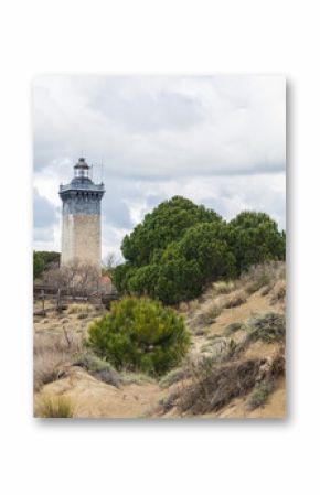Espiguette lighthouse near Grau le Roi, southern France.