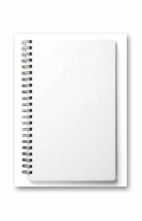 Blank spiral notebook backgrounds diary white.