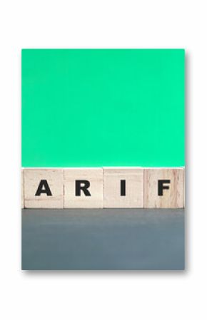Tariff word on wooden blocks in a row.