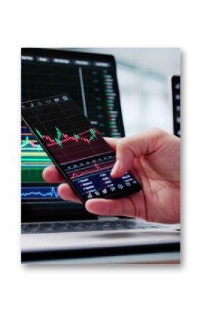 Stock Broker Exchange Trading App On Laptop