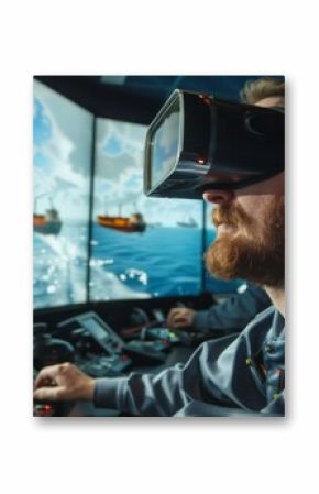 Simulator Training With Virtual Reality at Maritime Center