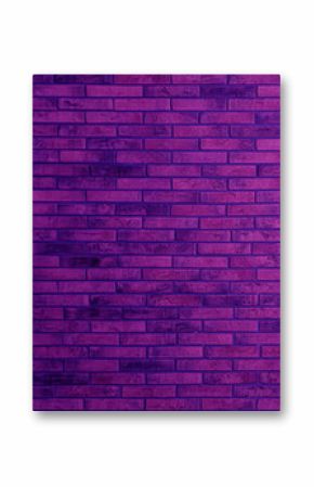 Violet purple brick wall, banner design. Halloween background