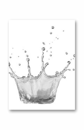 PNG An isolated water splash floating in the air horizontal on the center pottery droplet dynamic.