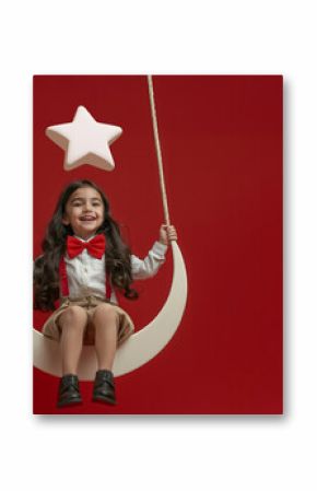 A bright future swings high with the children of Türkiye under the national spirit