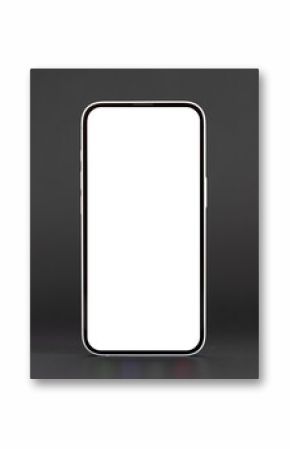 Simple Phone Screen Mockup on Dark Background