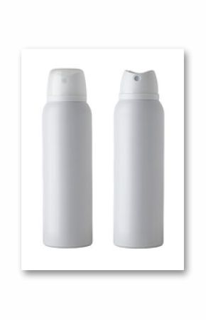 White small spray bottle isolated on white background showing hygiene concept