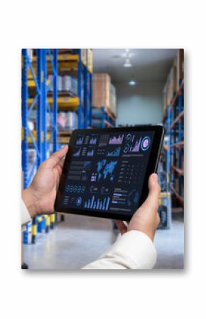 Business data dashboard provide business intelligence analytic for marketing strategy planning snugly with big data set to analyze customer demands and foreseeing business future