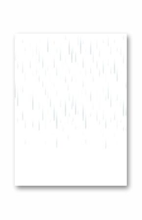 Rain isolated. Raindrops on transparent background 