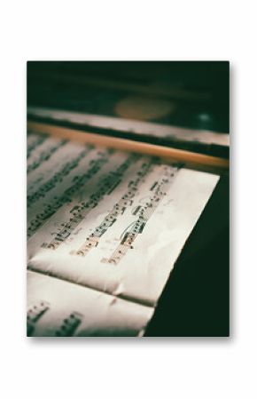 Cello bow and sheets