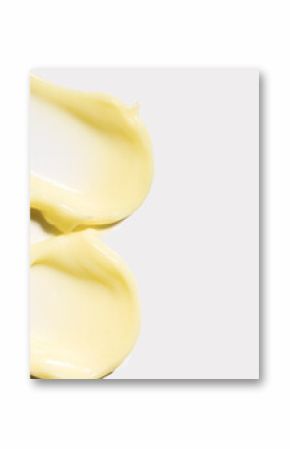 creamy texture light yellow strokes