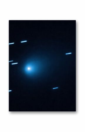 Interstellar Comet 3I ATLAS on Hyperbolic Trajectory with Bright Coma and Dust Tail, Rare Extrasolar Object Discovered in 2025 Passing Through the Solar System on a High Velocity Path