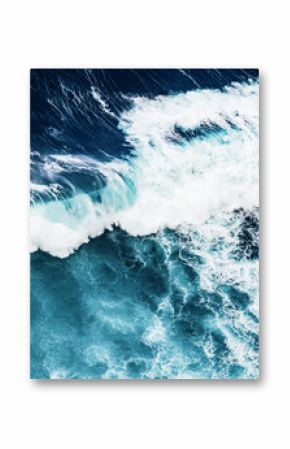 abstract aerial view background of blue waves