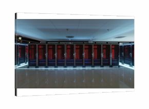 server racks in a data center
