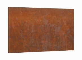 Grunge rusty orange brown industrial industry metal corten steel background texture banner
