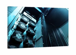 Cooling Fans Inside Data Center Equipment