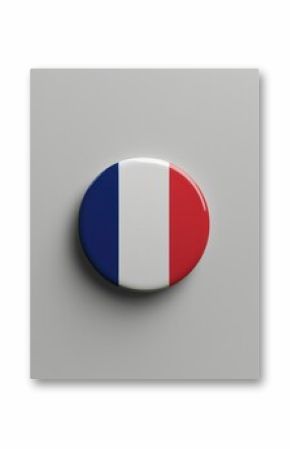 France flag circle pin symbol france badge.