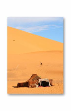 The nomad (Berber) tents in the Sahara, Morocco