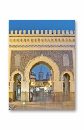 Bab Bou Jeloud brama w Fezie, Maroko